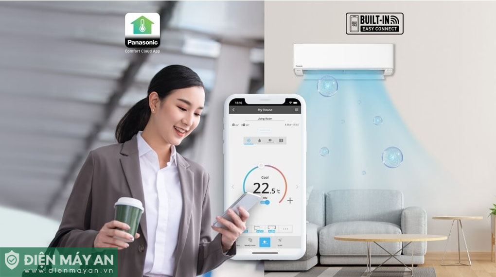 Điều Hòa Panasonic 1 Chiều Inverter 12000 BTU CU/CS-RU12CKH-8D
